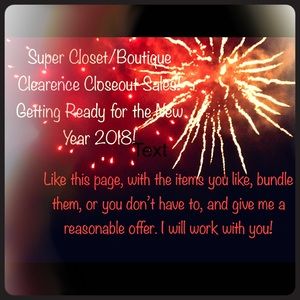 Boutique/Closet Closeout Free Gift with Purchase